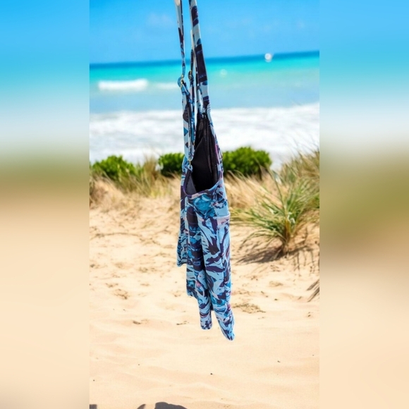 Noon Swim Women's Swimdress Tropical Print Size 14 (NWOT) - Picture 4 of 11